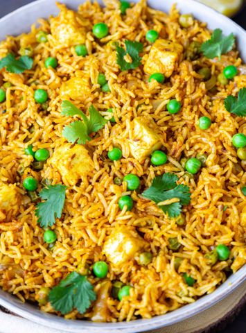 Paneer and Peas Pulao