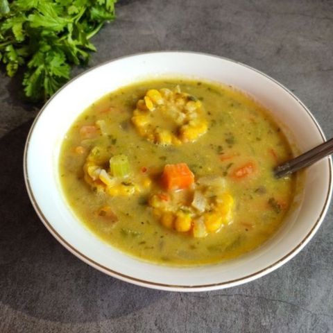 Corn Soup with Chicken