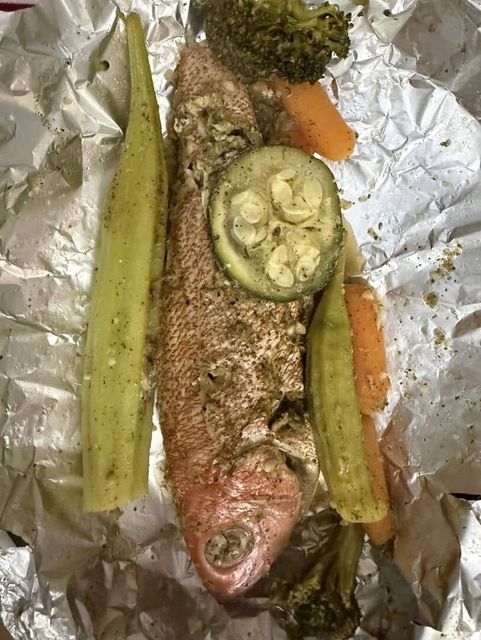 Roast Fish, Roast Lobster, Roast Jumbo Shrimp