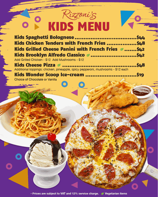 Kids Menu