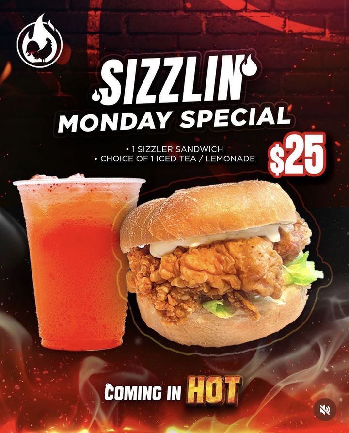 Sizzlin' Monday Special